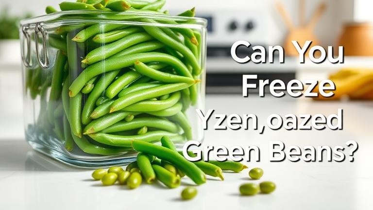 can you freeze cooked green beans?