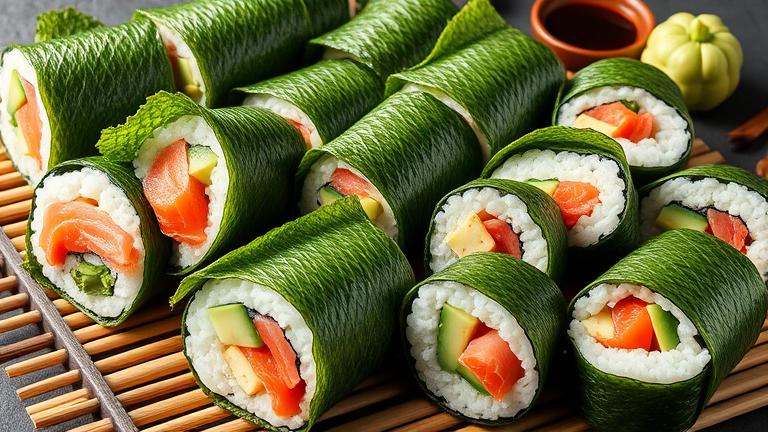 sushi wraps are made up of what seaweed?