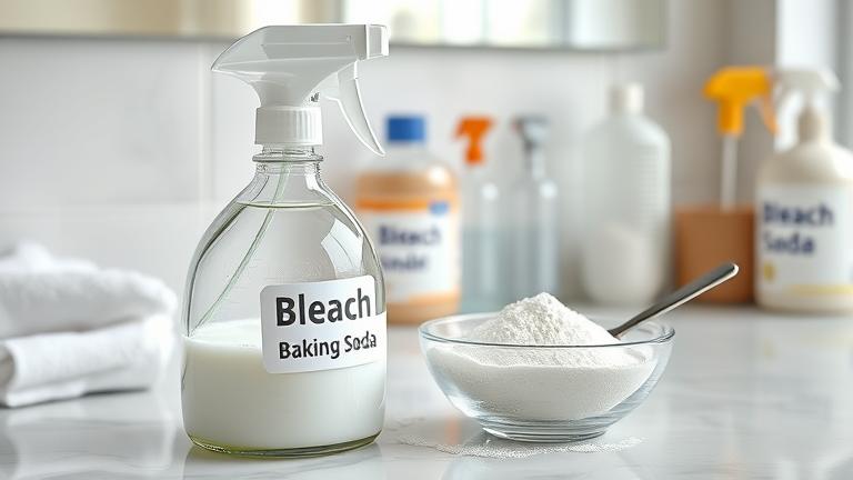 can you mix bleach and baking soda?