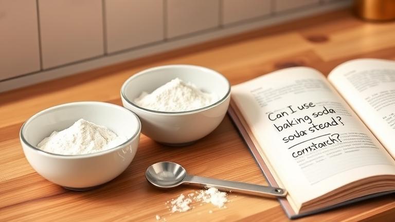 can i use baking soda instead of cornstarch?