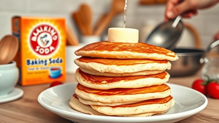 can i use baking soda for pancakes?