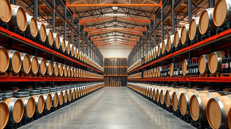 How many warehouses does wine com have?
