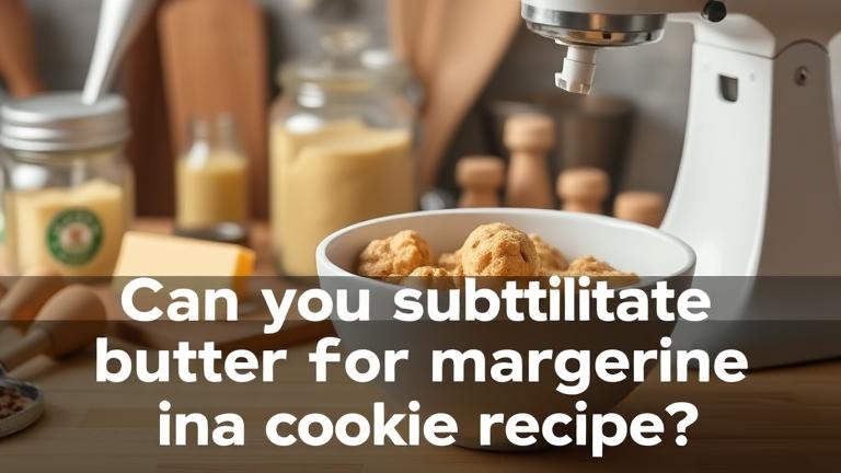 can you substitute butter for margarine in a cookie recipe?
