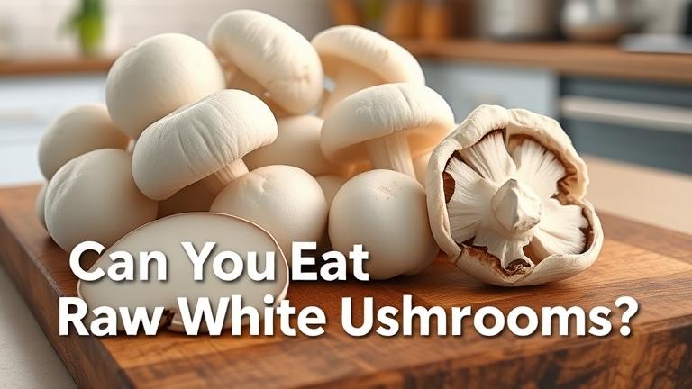can you eat raw white mushrooms?