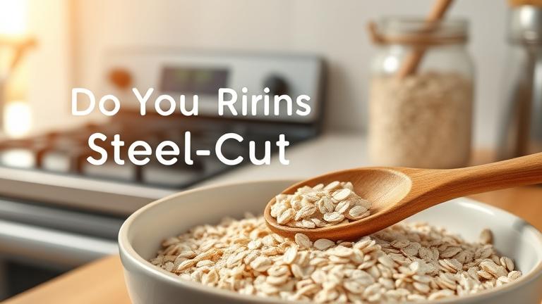 Do you rinse steel-cut oats before cooking?