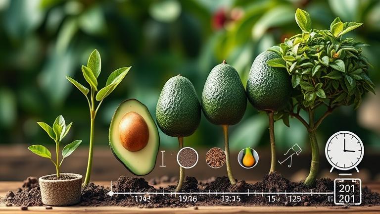 how long does it take to grow an avocado tree?