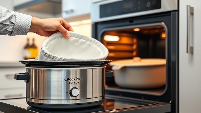can crock pot liner go in oven?