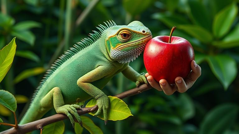 can iguanas eat apples?