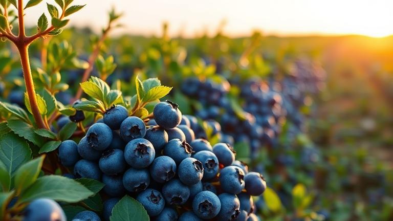 what is the best time of the day to pick blueberries?