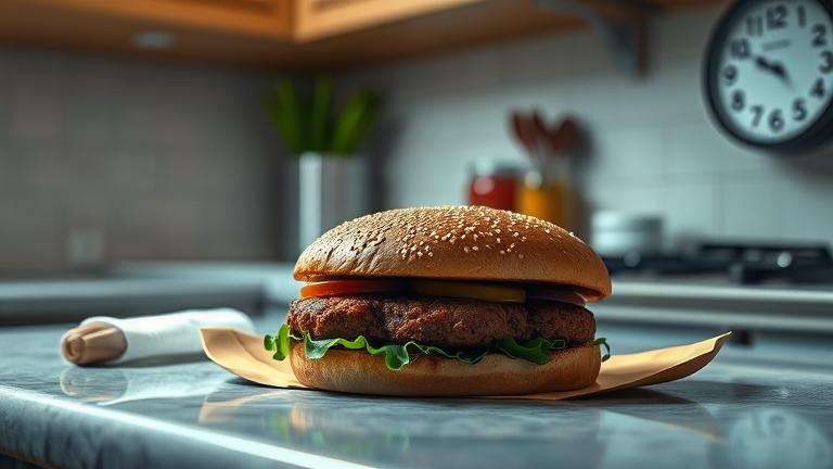 can you eat a cooked hamburger left out overnight?