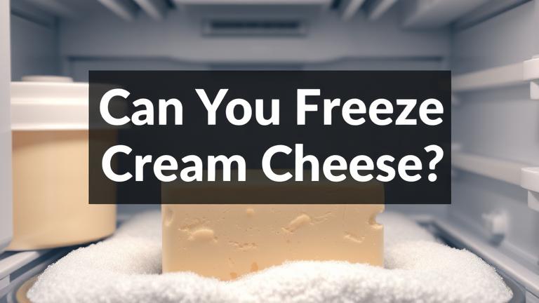 can you freeze cream cheese?