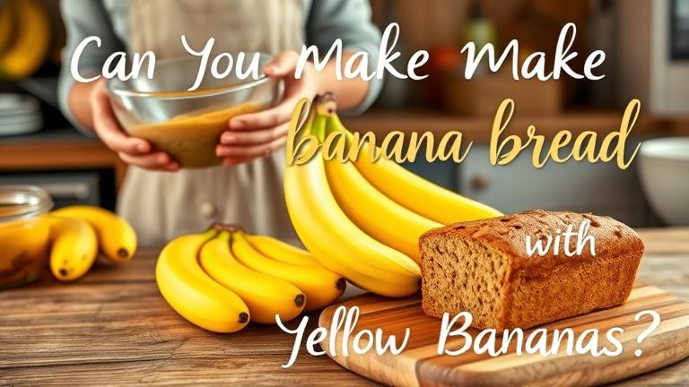 can you make banana bread with yellow bananas?