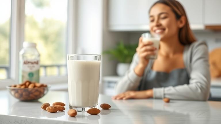 can lactose intolerant drink almond milk?