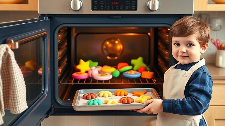 can you bake play doh in the oven?