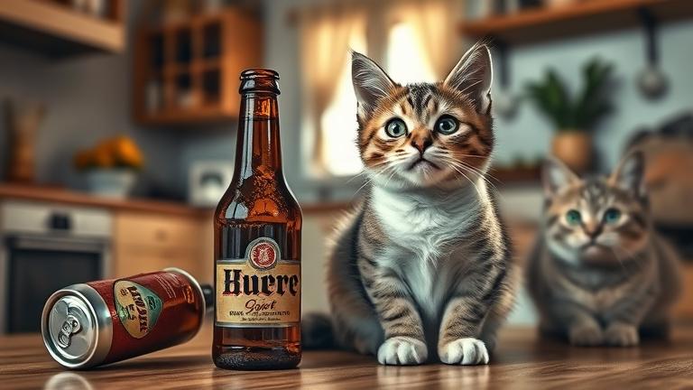 can cats drink beer?