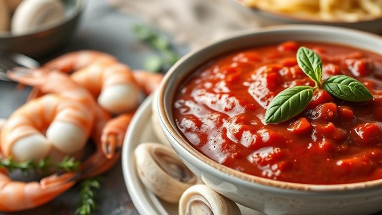 does marinara sauce have seafood?