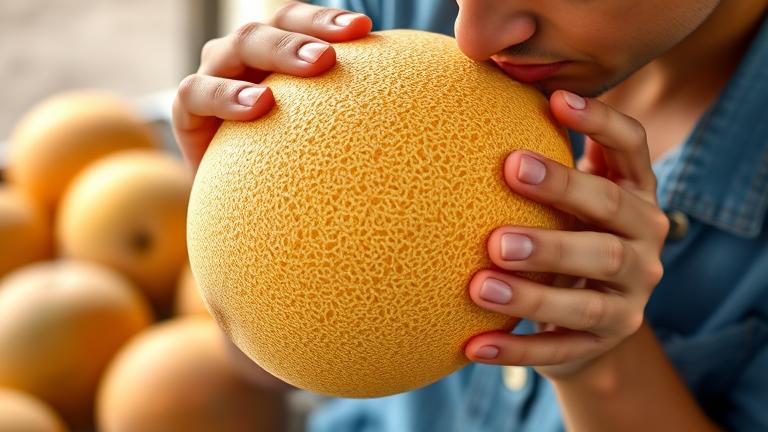 how can you tell if a cantaloupe is ripe?