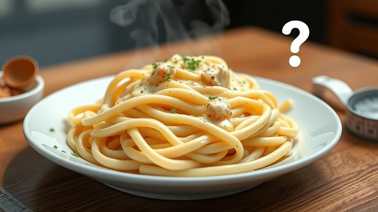 is white sauce pasta fattening?
