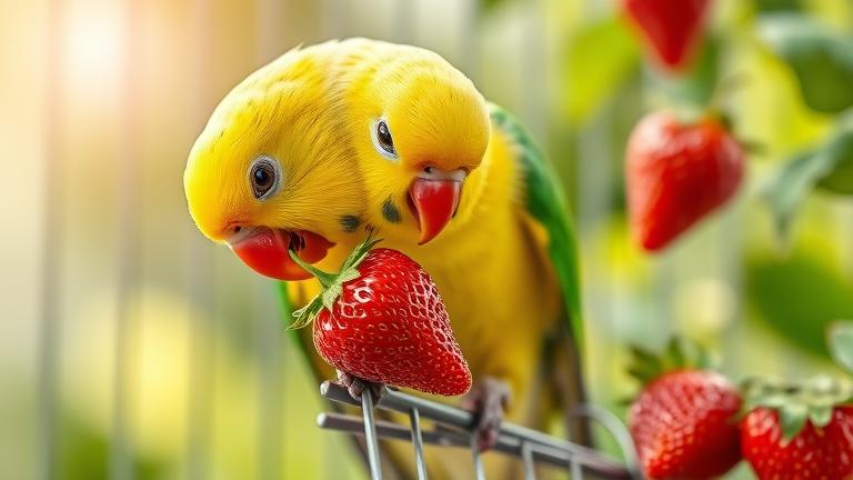 can parakeets eat strawberries?