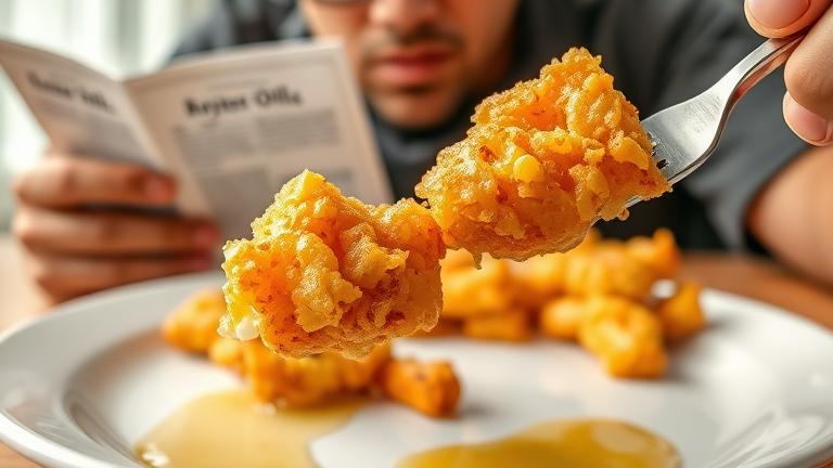 can you get sick from eating food fried in old oil?