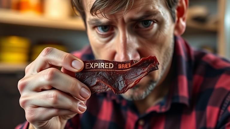 can you get sick from eating old beef jerky?