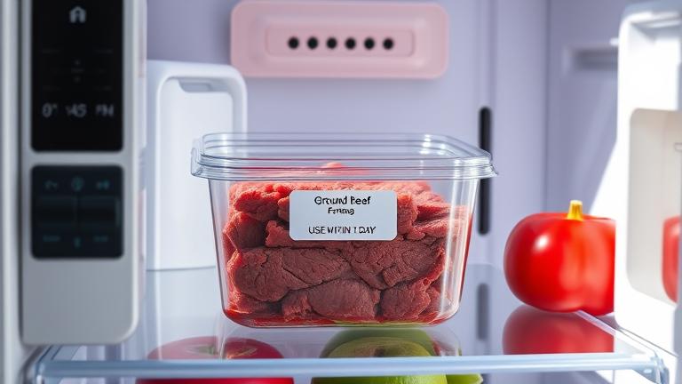 how long can you keep thawed ground beef in the fridge?