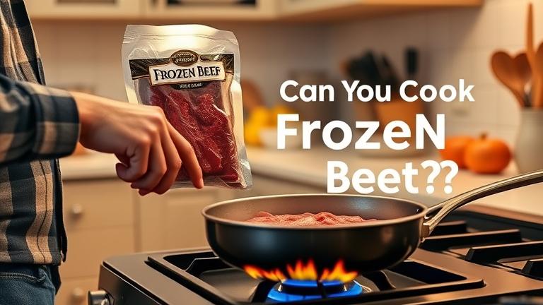 can you cook frozen beef?