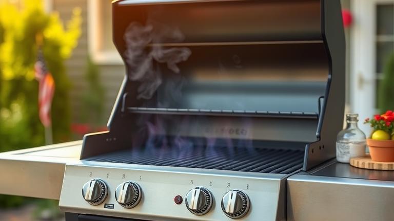 is a propane grill an open flame?
