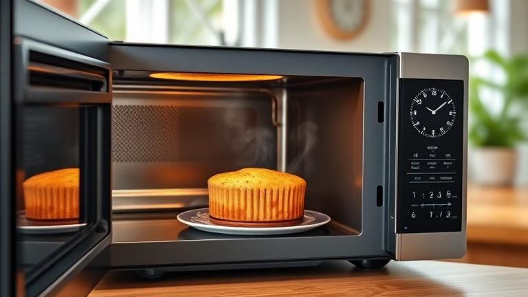 how long do you cook a cake in the microwave?