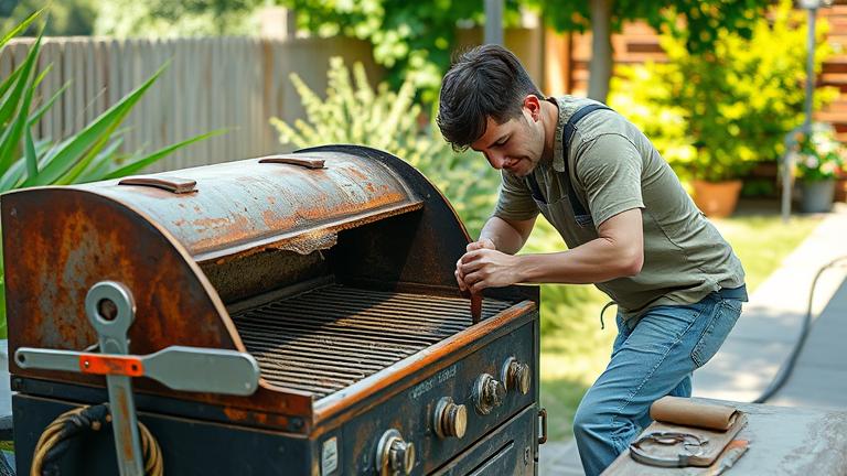 how do you fix an old grill?