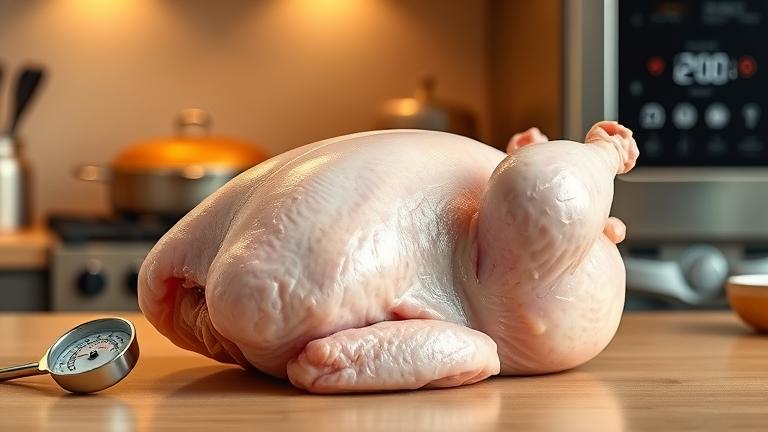 how long does it take to cook a 1900g chicken?