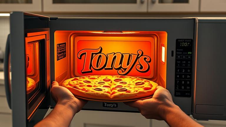 can you cook a tonys pizza in the microwave?