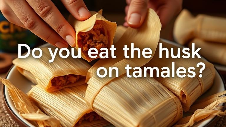Do you eat the husk on tamales?