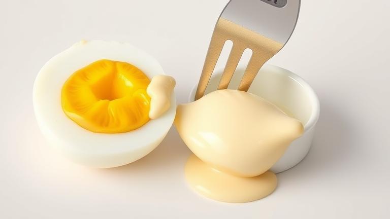 are eggs cooked in mayonnaise?