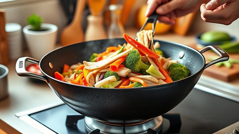 what do you cook first in a wok?