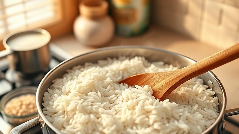 how is rice cooked?
