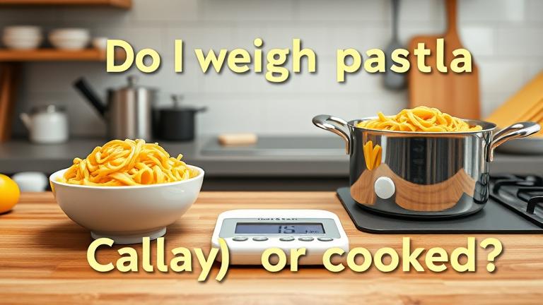 do i weigh pasta dry or cooked?