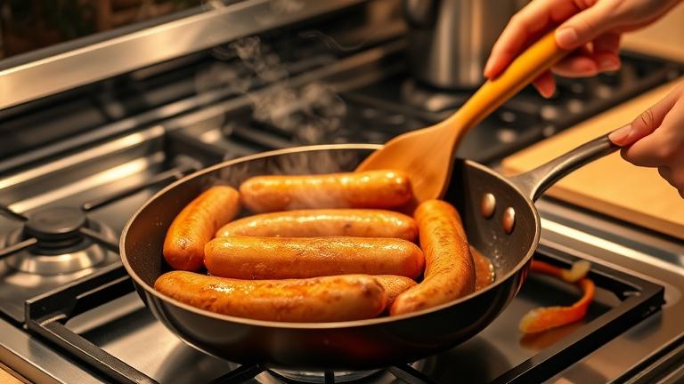 how do you cook polish sausage on the stove?