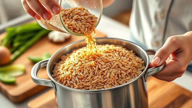 why do you brown rice before cooking?