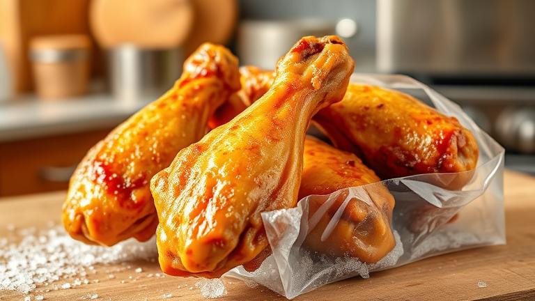 can you freeze cooked chicken wings?