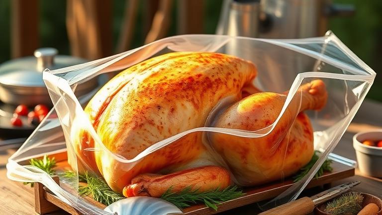 how do you make turkey skin crispy in a bag?