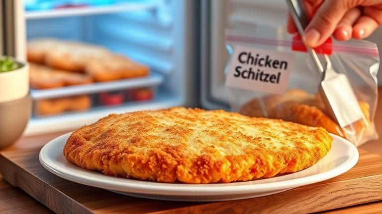 can you freeze chicken schnitzel after cooking?