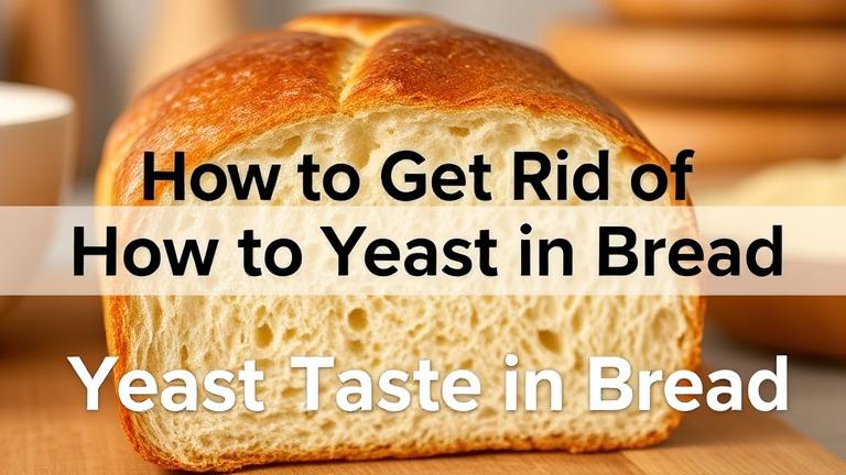 how to get rid of yeast taste in bread?
