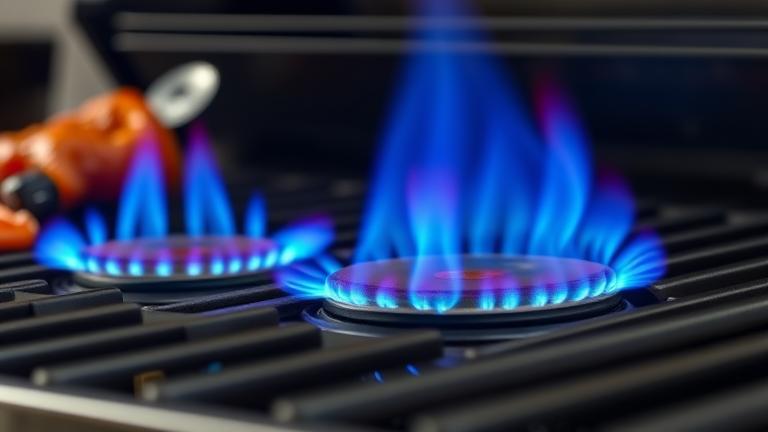 what should a gas grill flame look like?