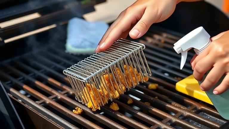 how do you clean wire grill brushes?
