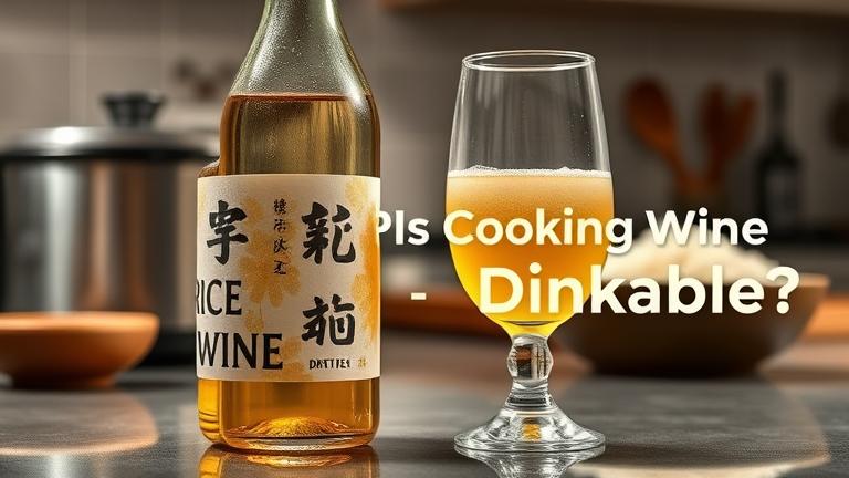 is rice cooking wine drinkable?