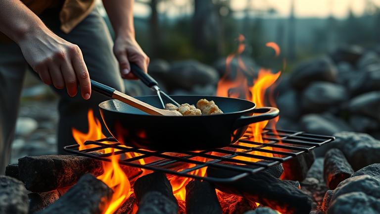 how do you cook on an open flame?