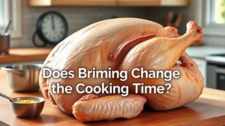 does brining a turkey change the cooking time?