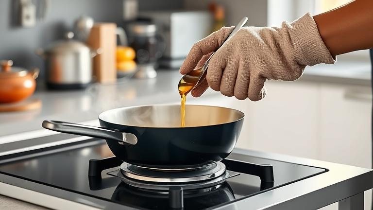 what do you do with hot oil after cooking?