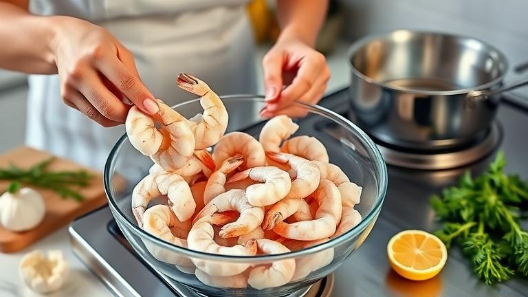 how do you cook raw peeled frozen shrimp?